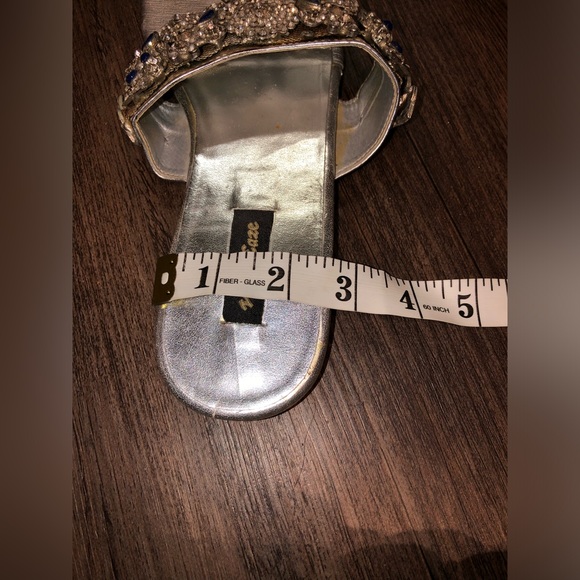 Silver Fancy Sandals with Stones (please see photos for sizing) - Picture 3 of 7